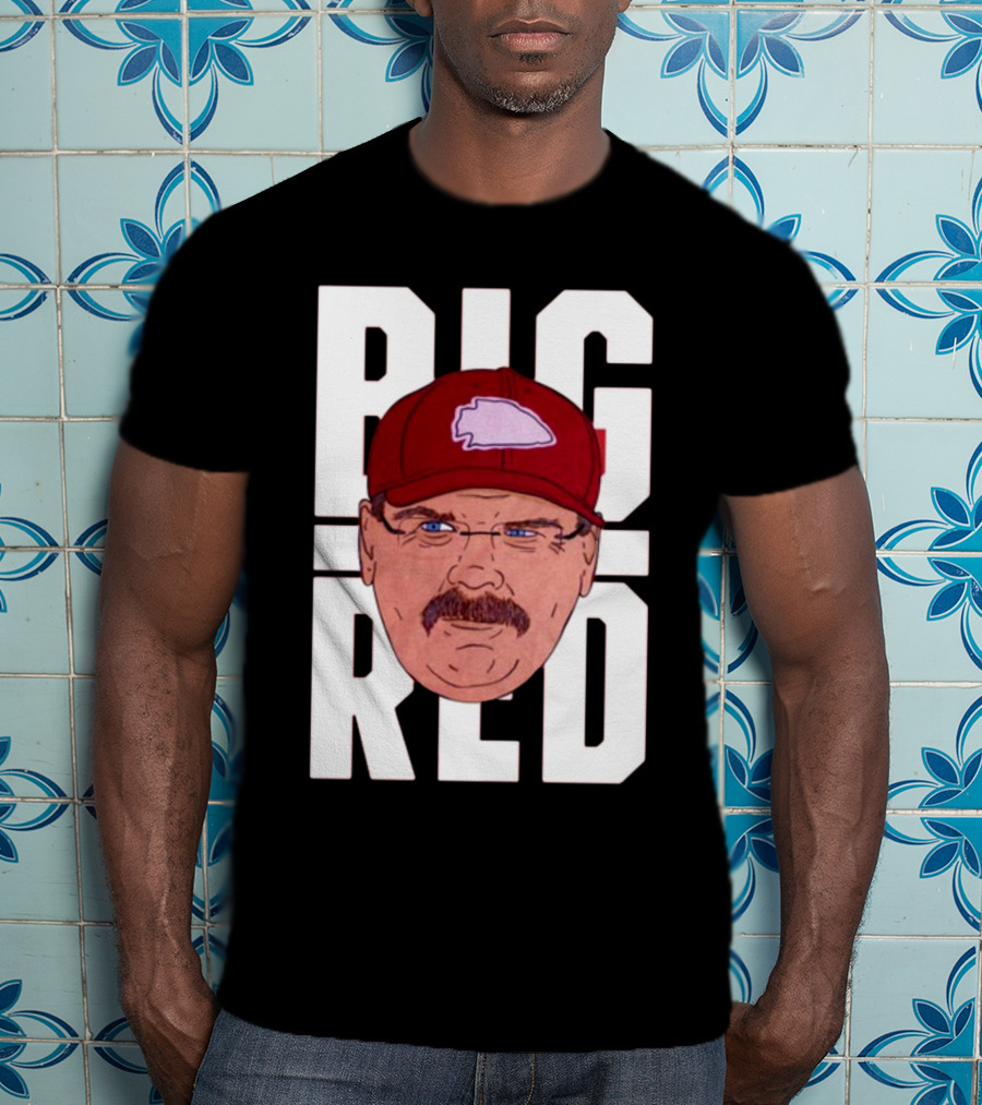 Thekyliewinfrey Andy Reid Big Red Face Illustration Chiefs Hat T-Shirt