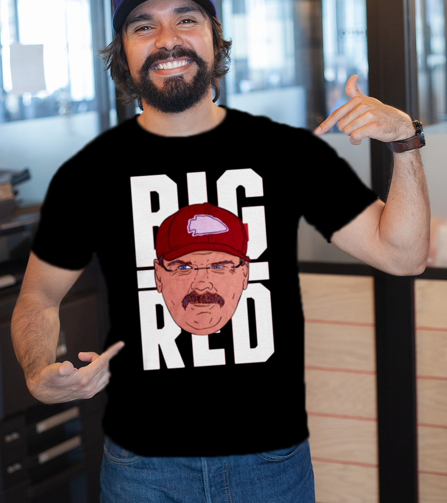 Thekyliewinfrey Andy Reid Big Red Face Illustration Chiefs Hat T-Shirt