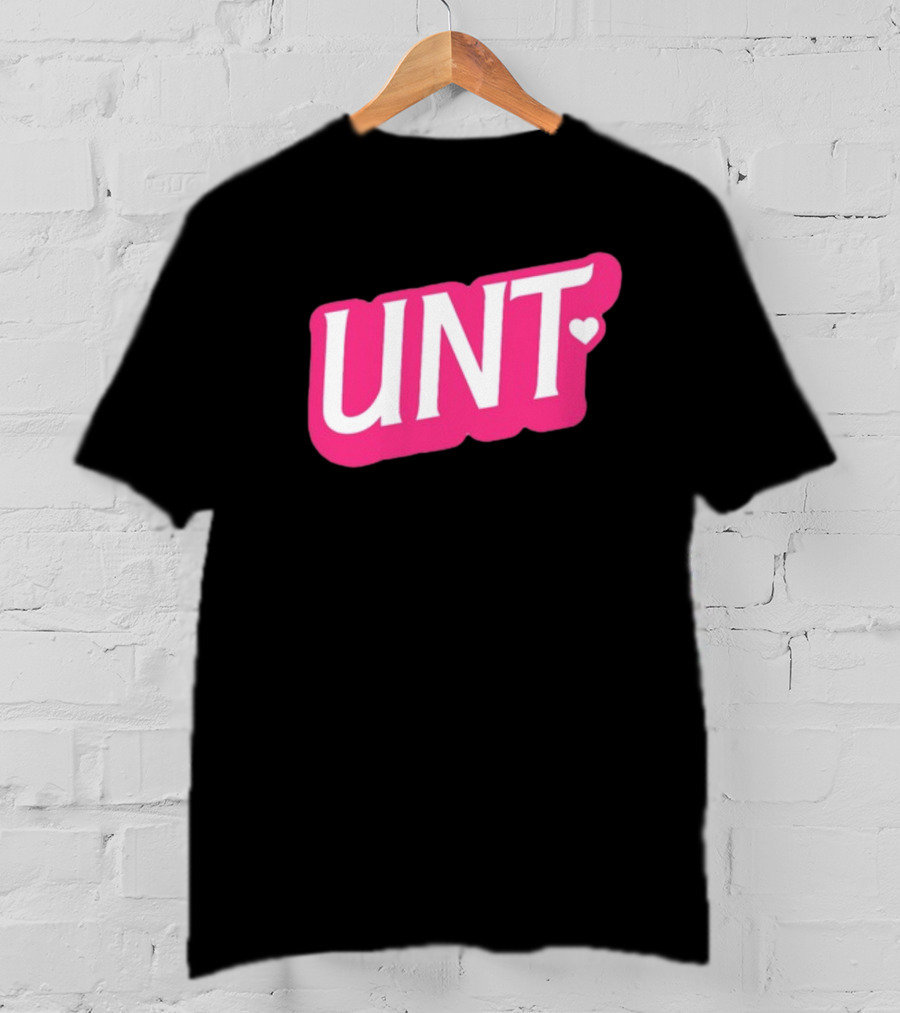 UNT Union Barbie Style Pink Heart T-Shirt