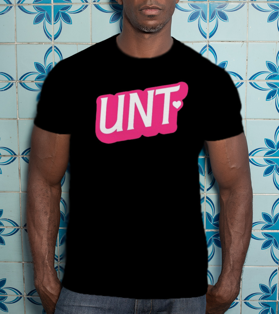 UNT Union Barbie Style Pink Heart T-Shirt