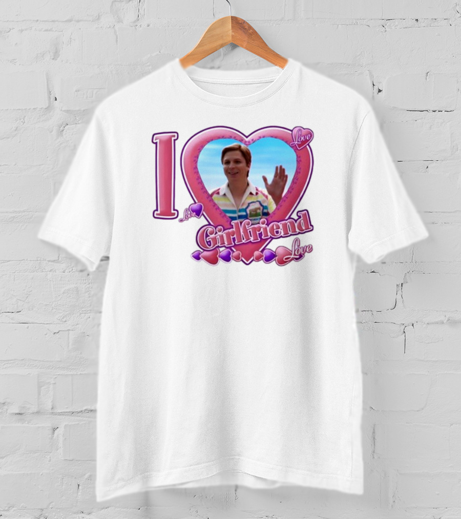 I Love My Girlfriend Heart Frame Love T-Shirt