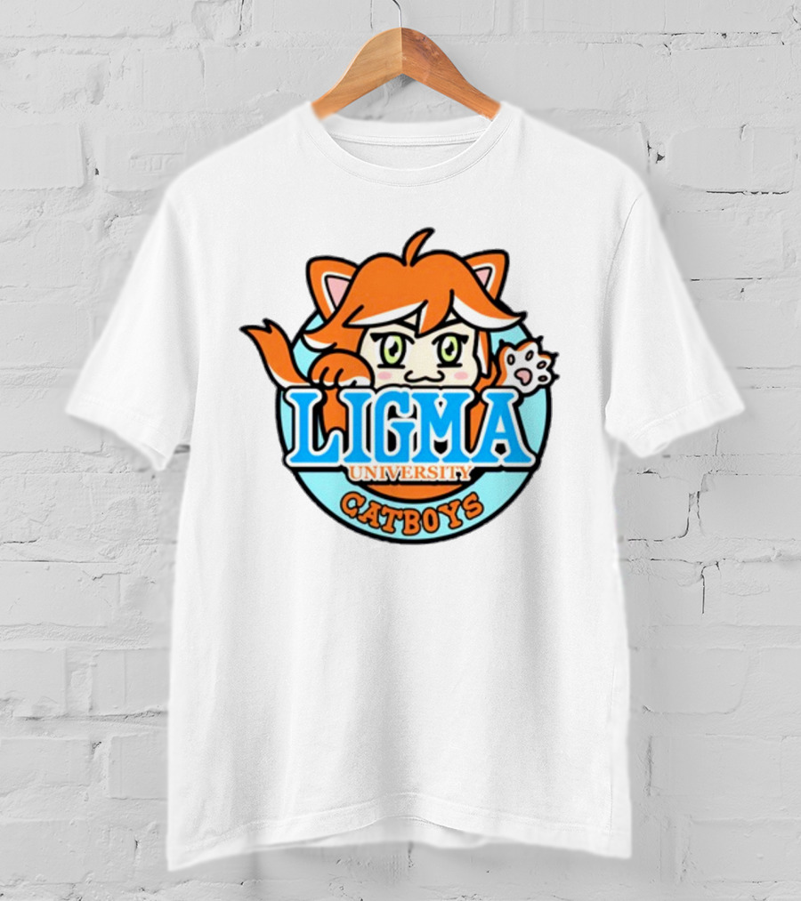Ligma University Catboys Anime Style Mascot T-Shirt