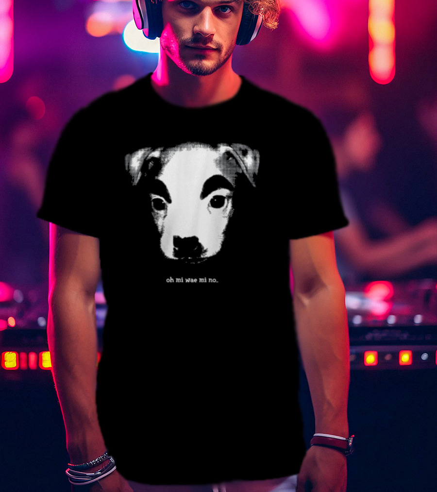 Mamono World Oh Mi Wae Mi No Dog Image T-Shirt