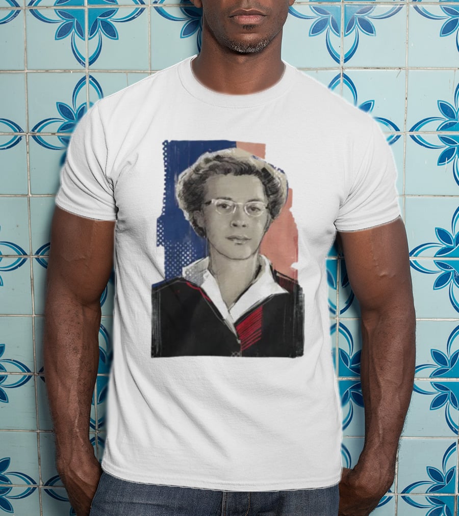 Milada Horáková Portrait With Blue T-Shirt
