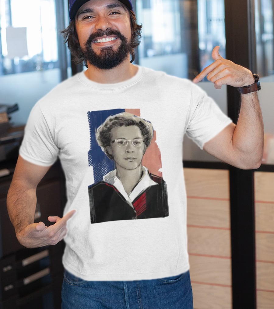 Milada Horáková Portrait With Blue T-Shirt