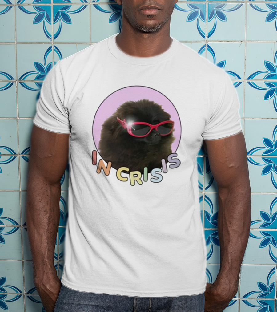In Crisis Dog With Red Sunglasses T-Shirt