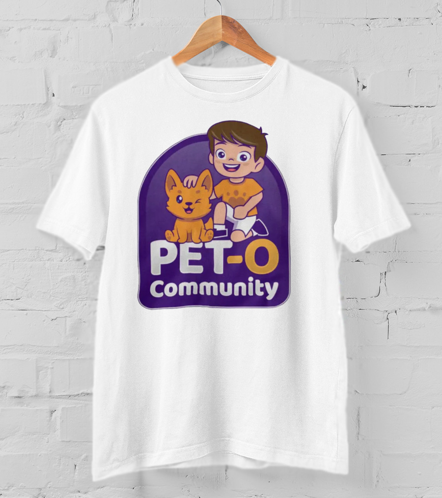 PET-O Community Winking Dog Child Cartoon T-Shirt
