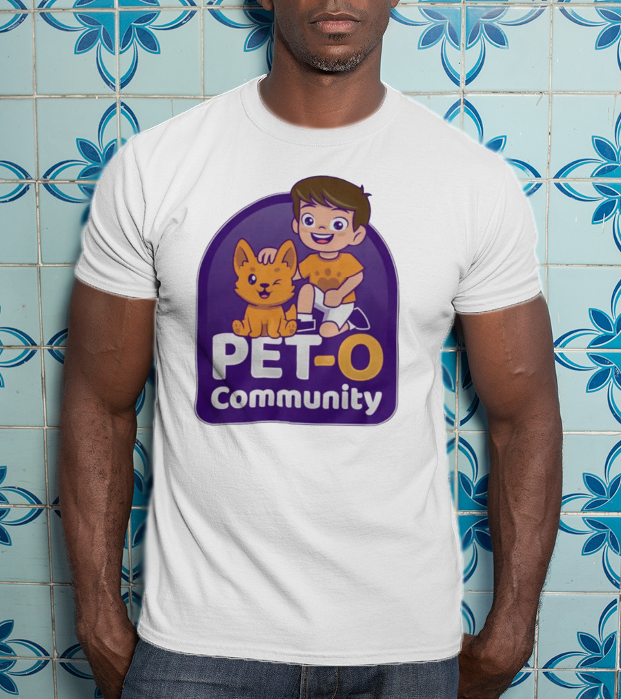 PET-O Community Winking Dog Child Cartoon T-Shirt
