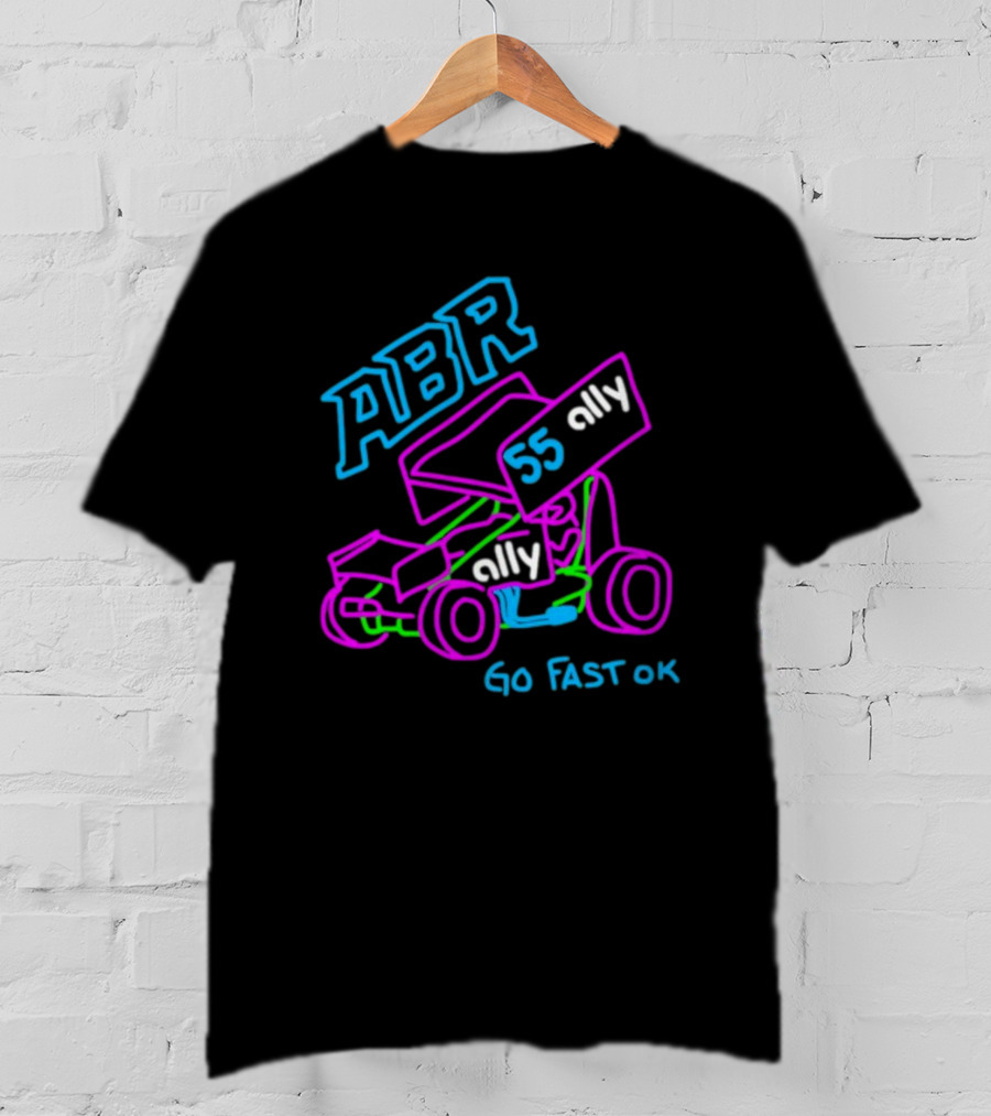 ABR 55 Ally Go Fast OK Racing Car Sketch T-Shirt