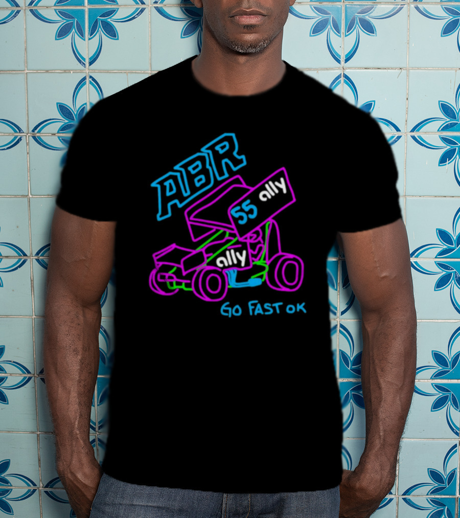 ABR 55 Ally Go Fast OK Racing Car Sketch T-Shirt