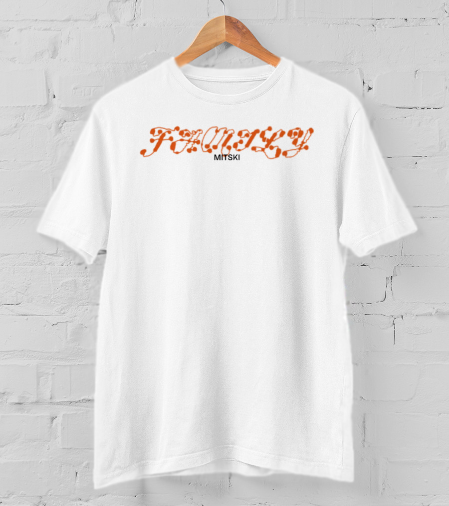 Mitski Family Bold Orange Text T-Shirt