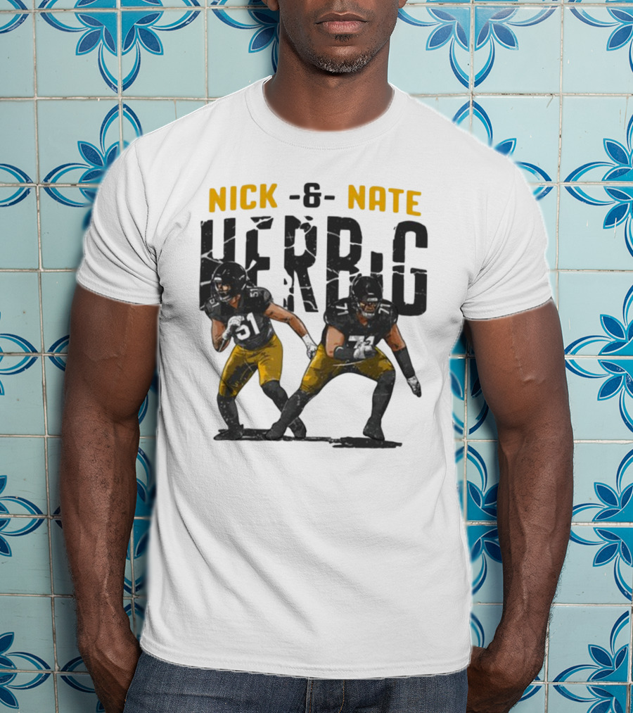 Pittsburgh Steelers Nick And Nate Herbig 51 71 T-Shirt