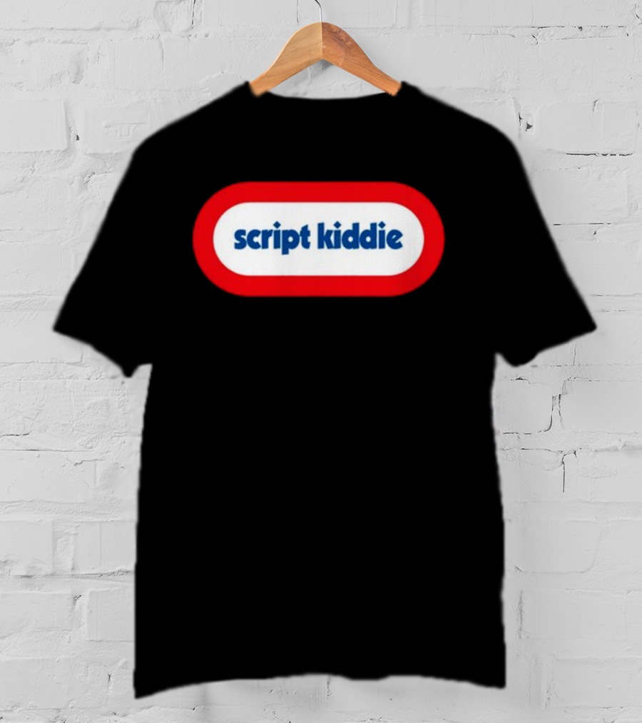 Script Kiddie Retro Logo Gaming Nostalgia T-Shirt