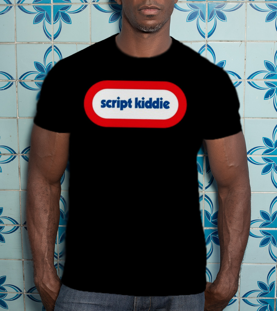 Script Kiddie Retro Logo Gaming Nostalgia T-Shirt
