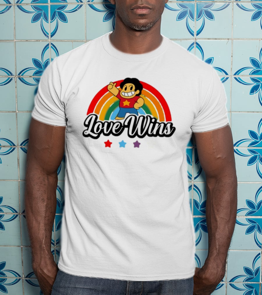Love Wins Rainbow Steven Universe Star Power T-Shirt