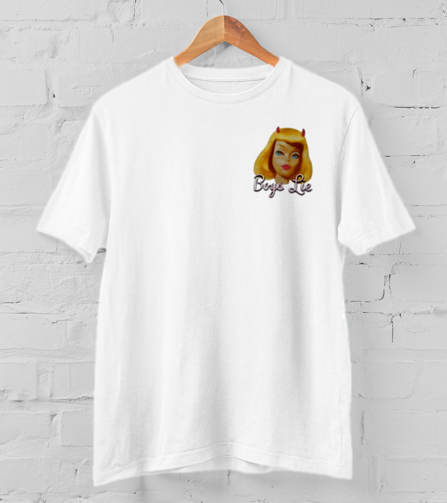 Boys Lie Blonde Devil Girl T-Shirt