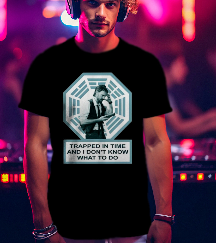 Daniel Faraday Trapped In Time Dharma Initiative Paradox Quandary T-Shirt