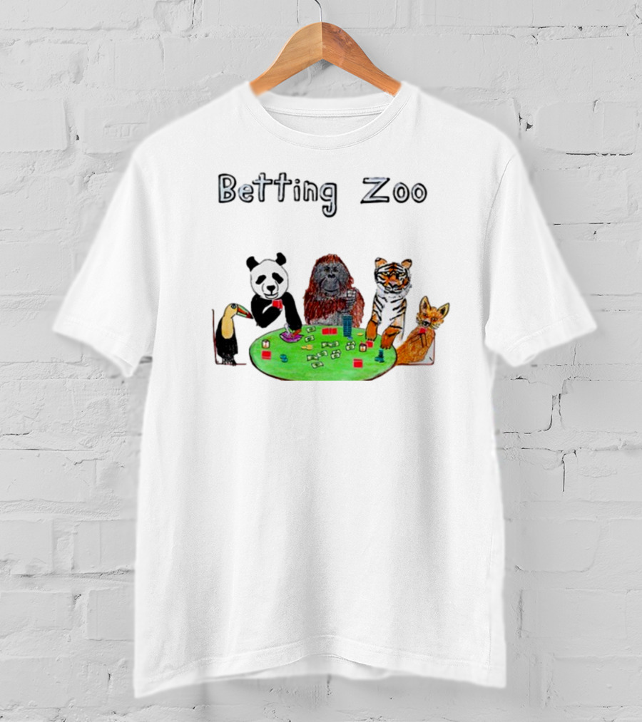 Betting Zoo Animal Poker Table T-Shirt