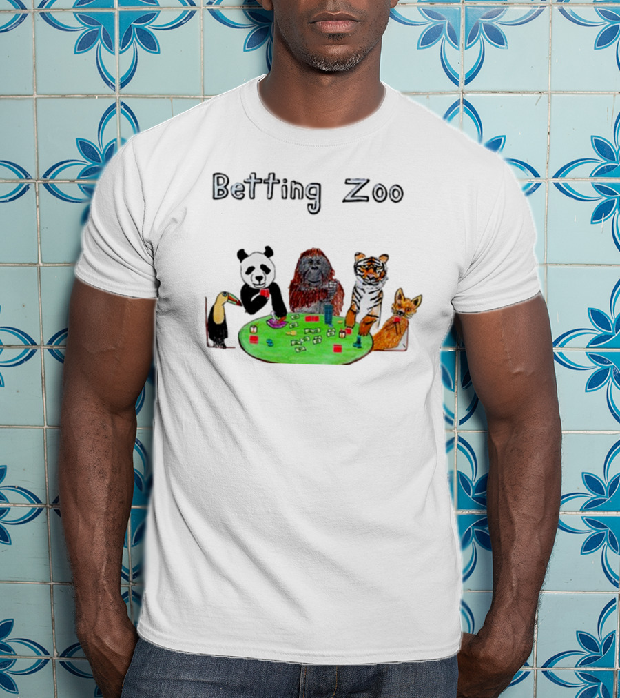 Betting Zoo Animal Poker Table T-Shirt