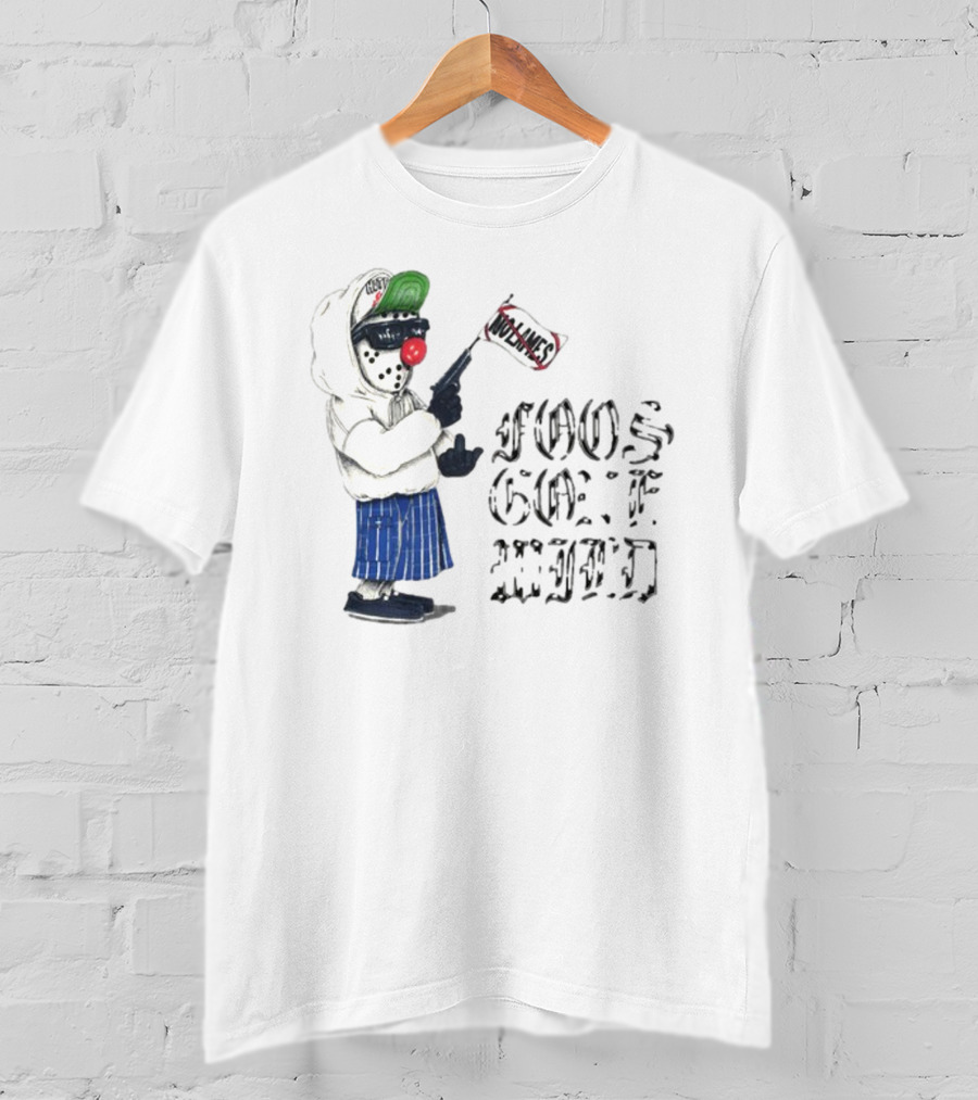 Foos Gone Wild Clown Bandit With Los Angeles Flag T-Shirt