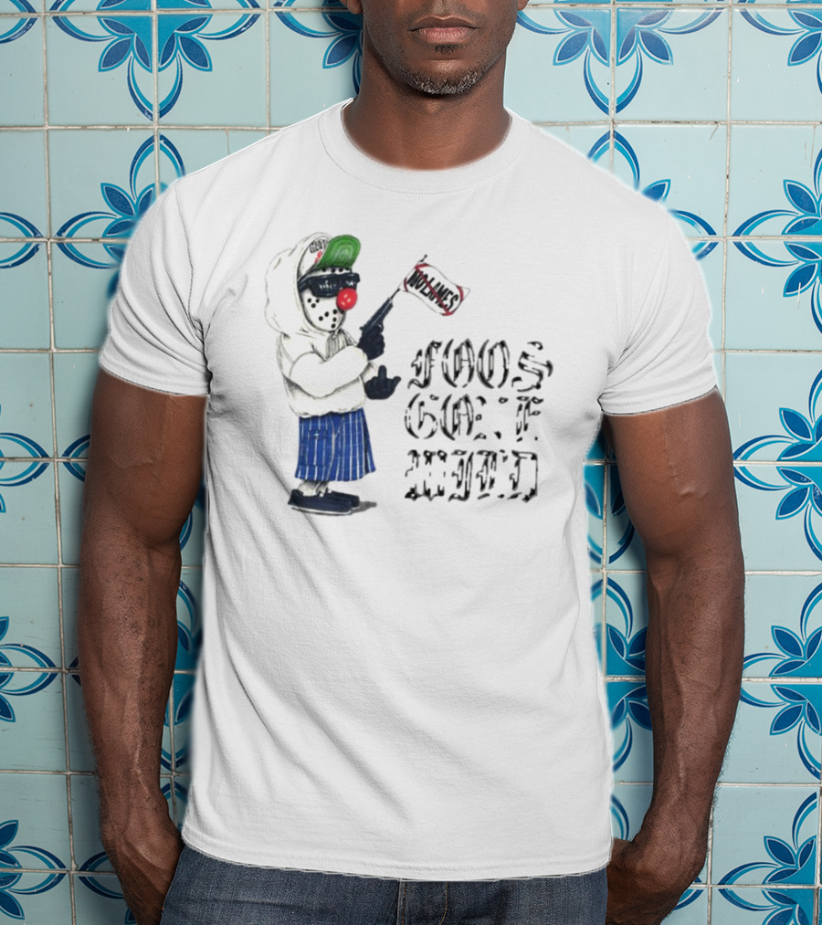 Foos Gone Wild Clown Bandit With Los Angeles Flag T-Shirt
