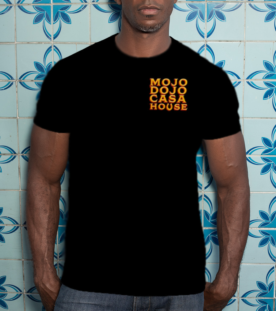 Mojo Dojo Casa House Bold Neon Text T-Shirt