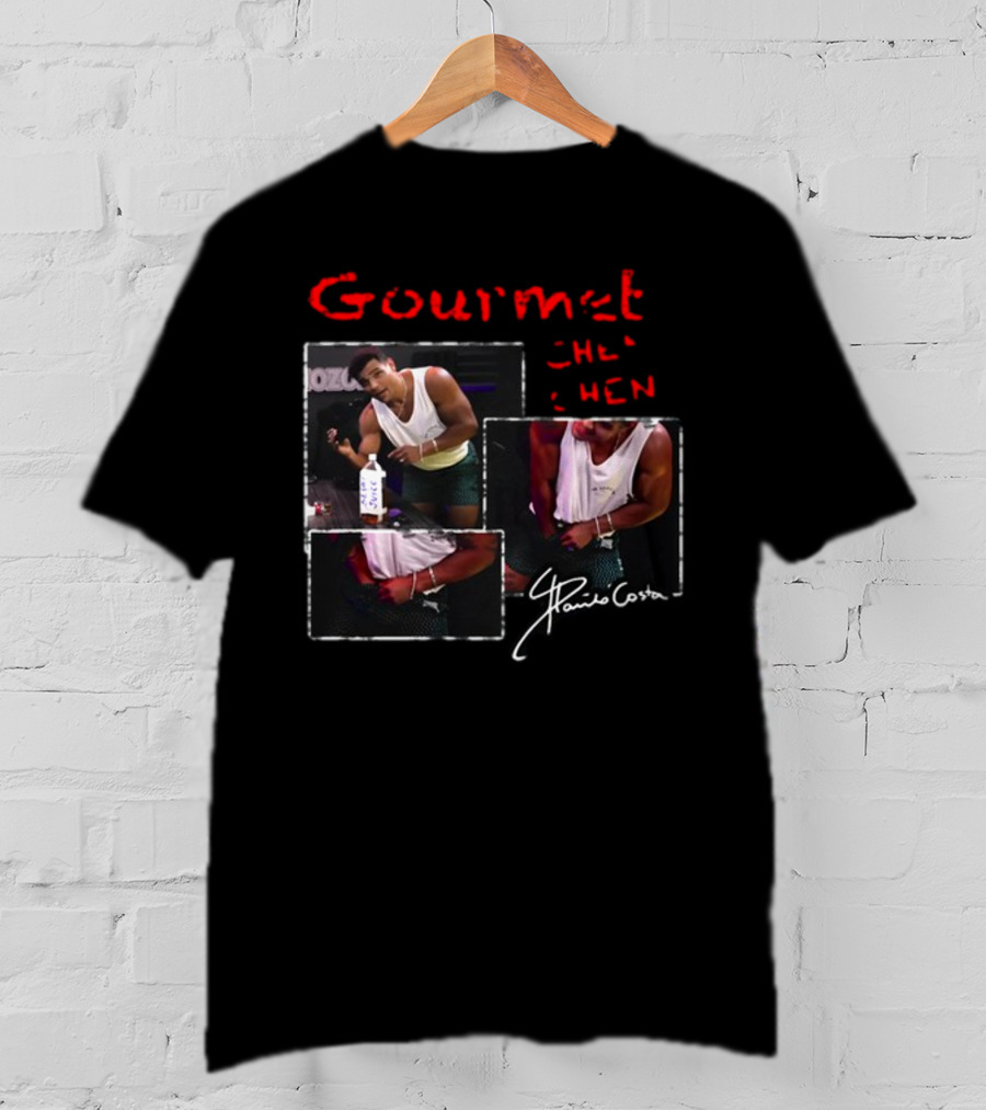 Gourmet Chen Chen Paulo Costa Signature Three-Image Collage T-Shirt