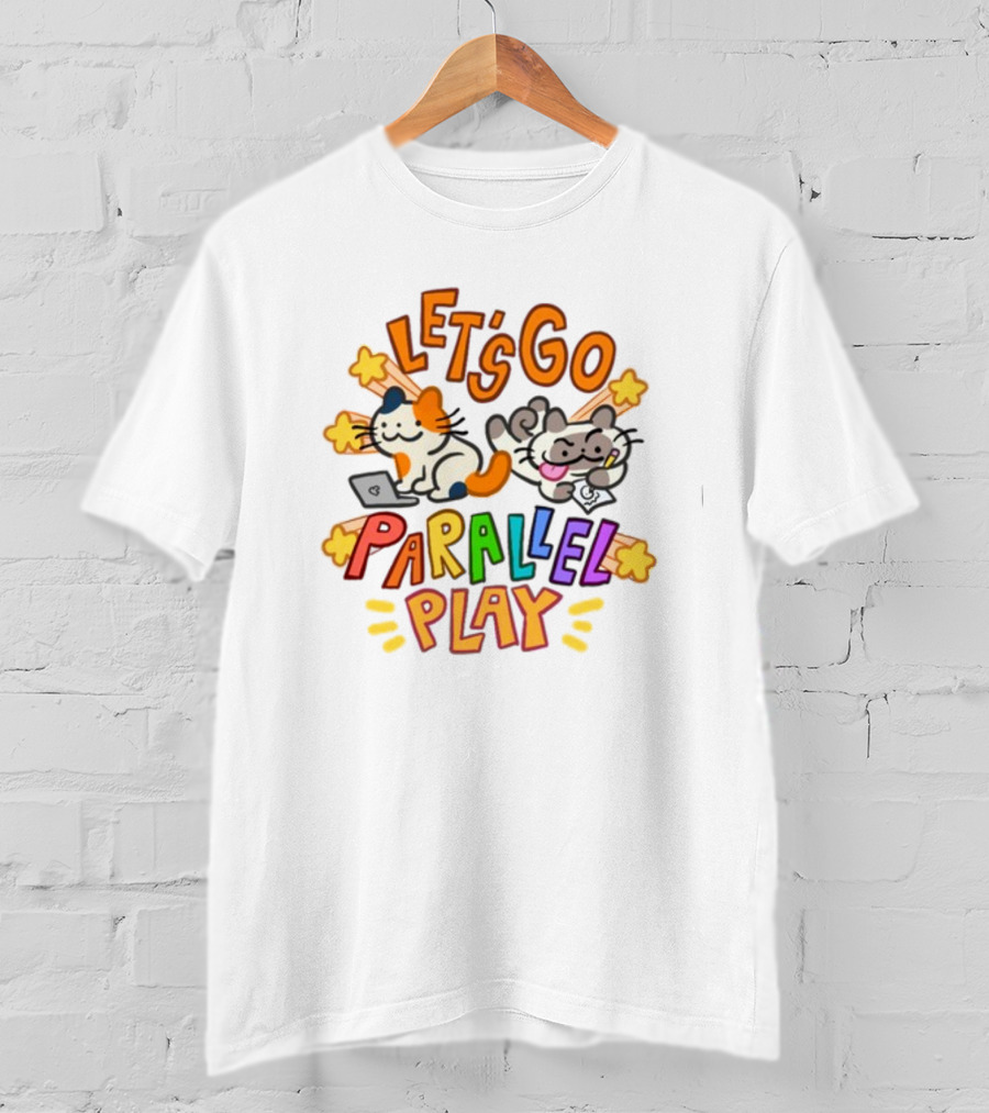 Let's Go Parallel Play Cats Fun Adventure T-Shirt