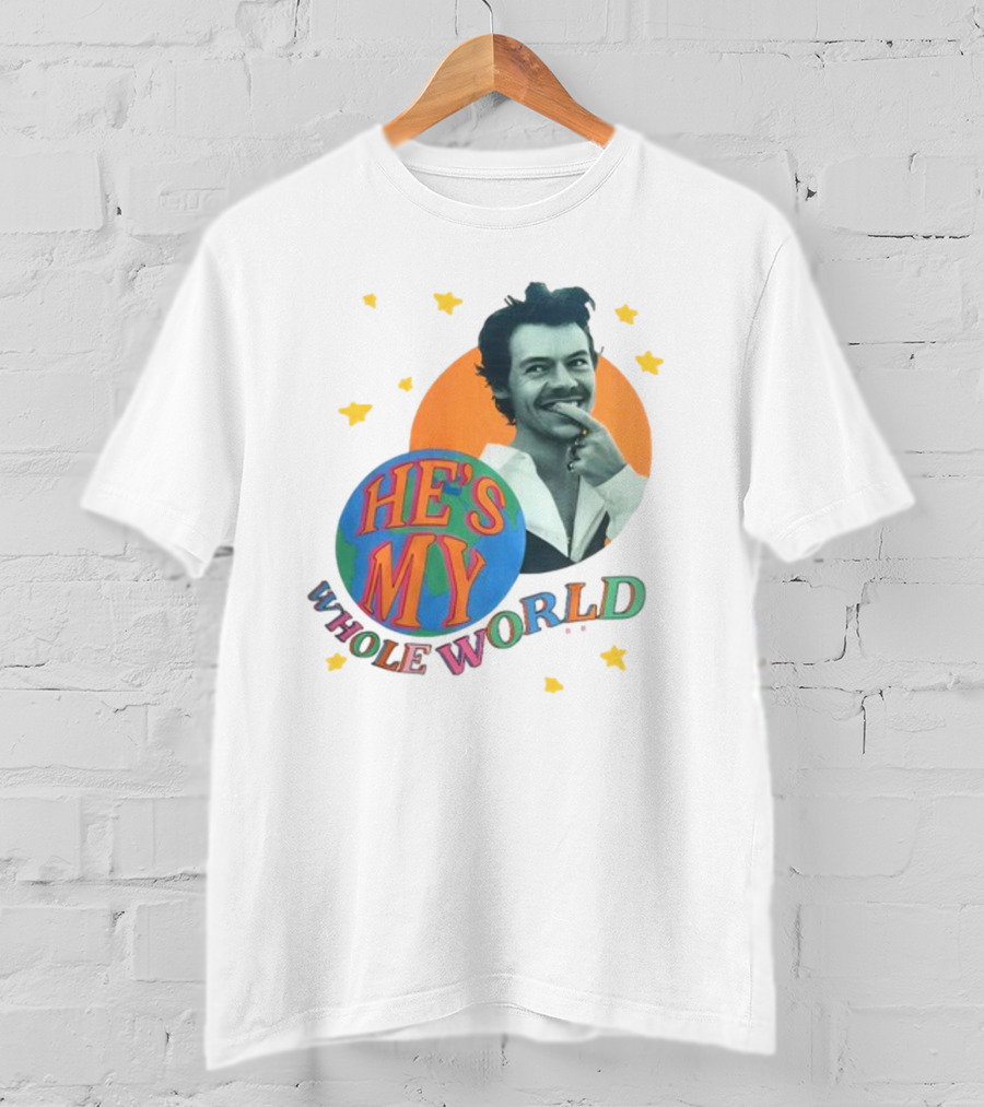 Harry He's My Whole World Stars T-Shirt