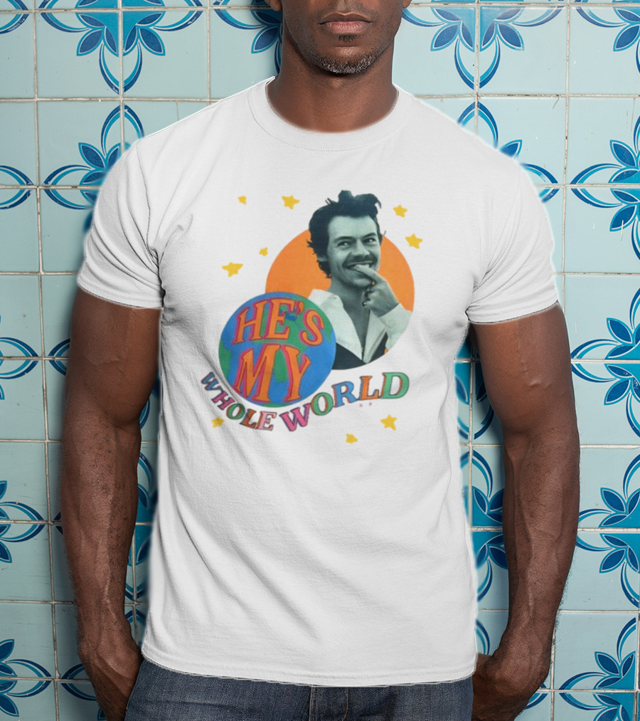 Harry He's My Whole World Stars T-Shirt