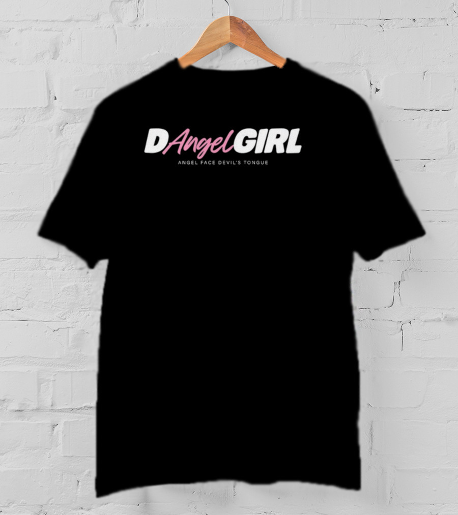 D Angel Girl Angel Face Devil's Tongue T-Shirt