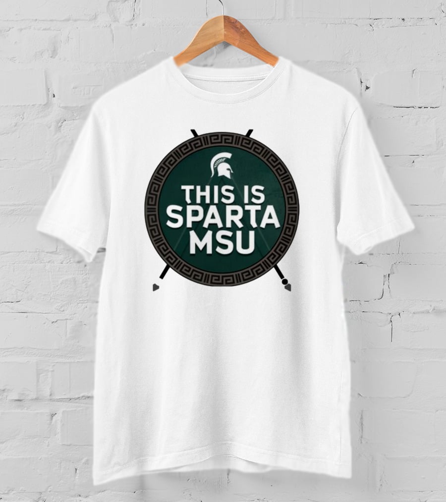 Michigan State University This Is Sparta MSU Spartan Helmet T-Shirt