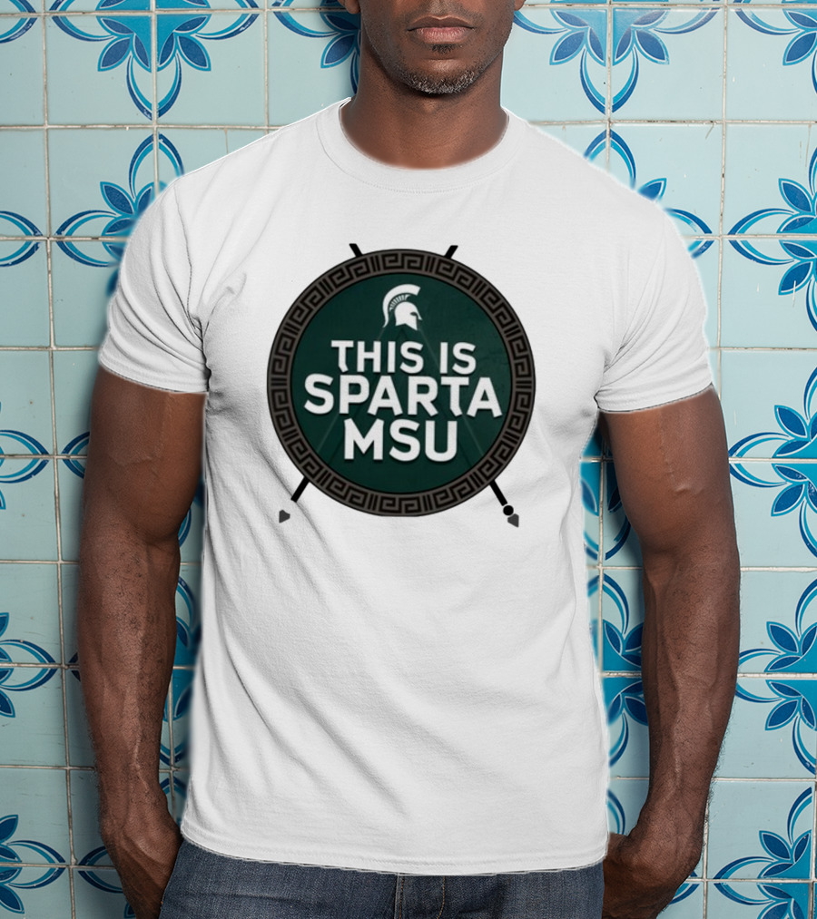 Michigan State University This Is Sparta MSU Spartan Helmet T-Shirt