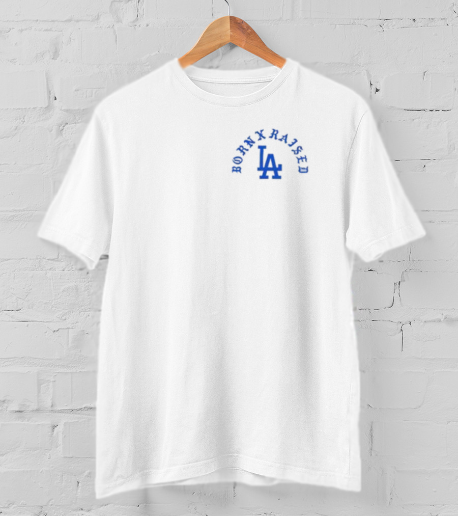 Born X Raised LA Dodgers-Inspired Los Angeles Typography T-Shirt