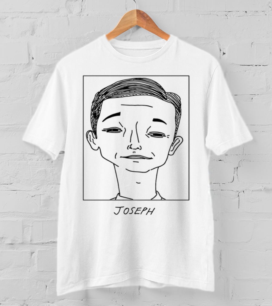 BadlyDrawnCelebsShop Joseph Gordon Drawing T-Shirt