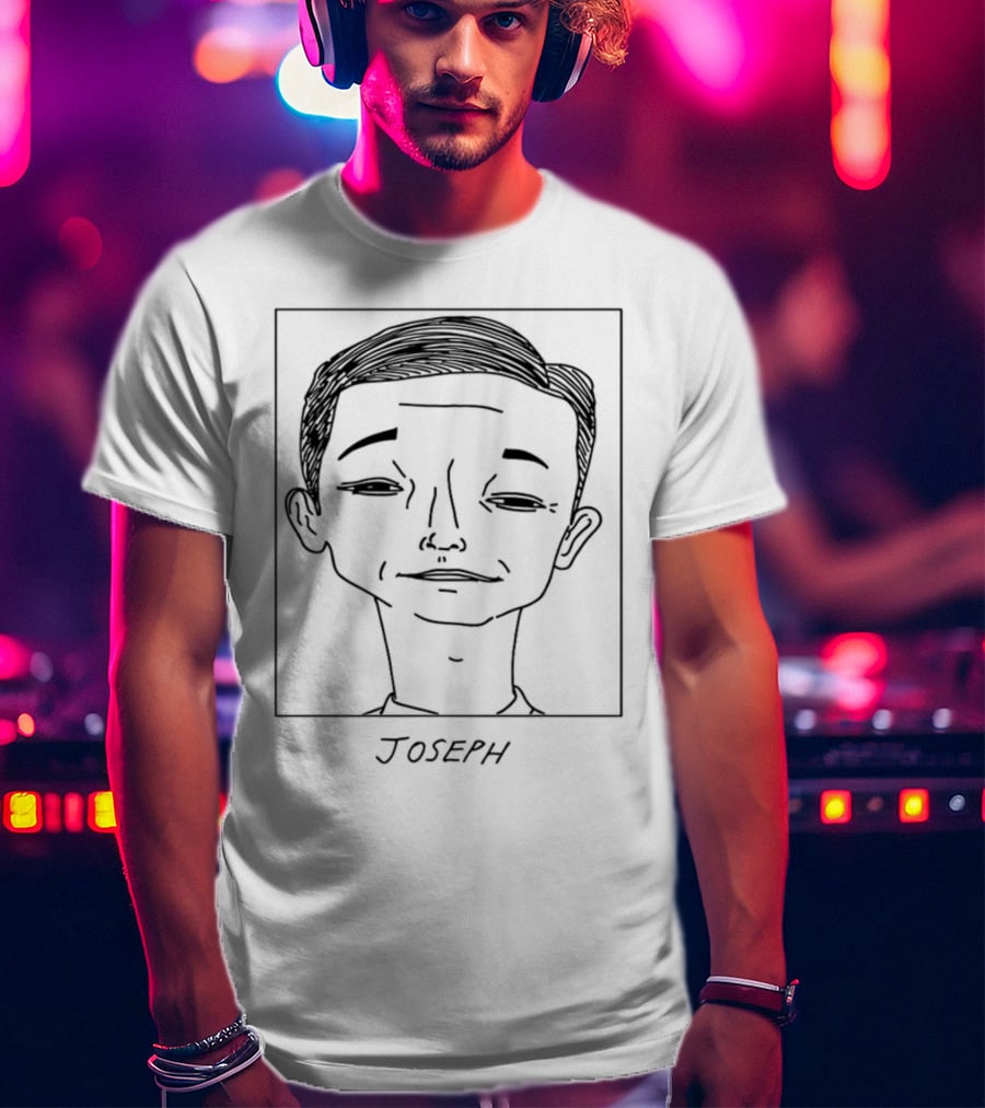 BadlyDrawnCelebsShop Joseph Gordon Drawing T-Shirt