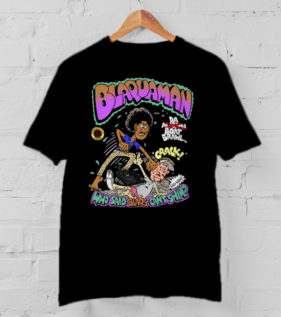 Blaquaman Da Alabama Boat Brawl Who Said Blaqs Can't Swim Crack T-Shirt