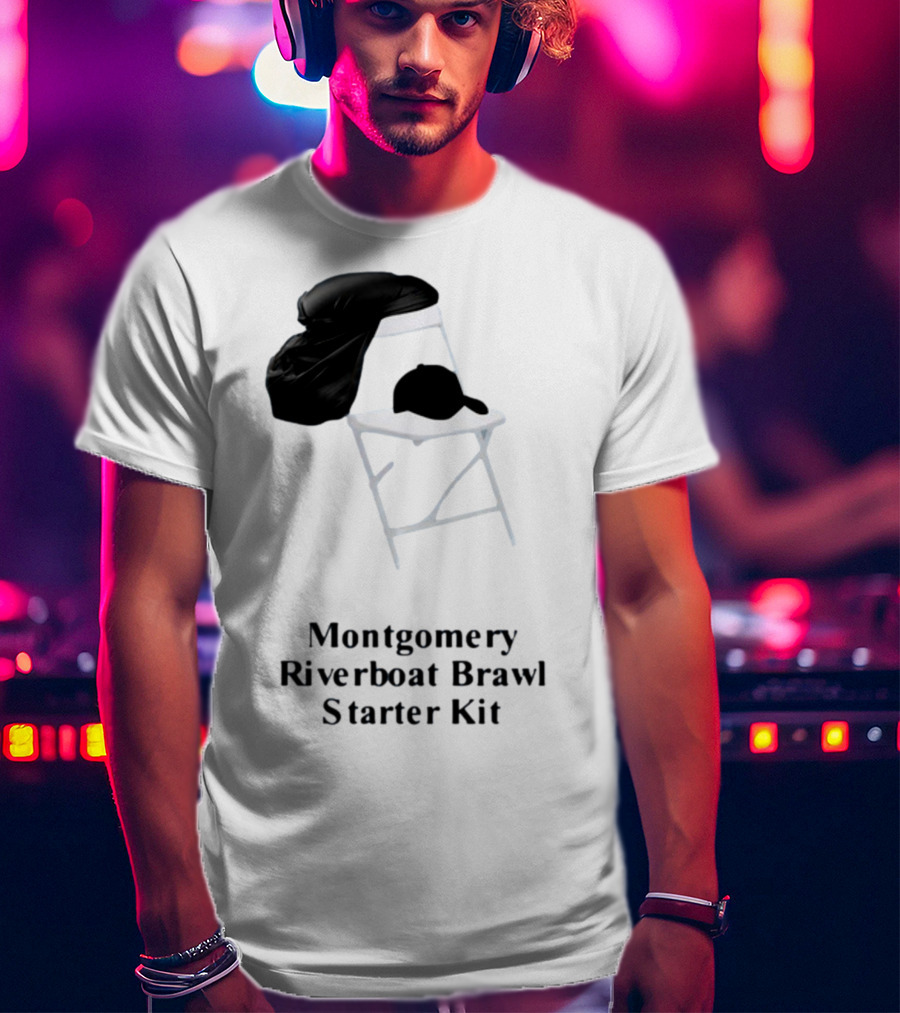 Montgomery Riverboat Brawl Starter Kit Folding Chair And Cap T-Shirt
