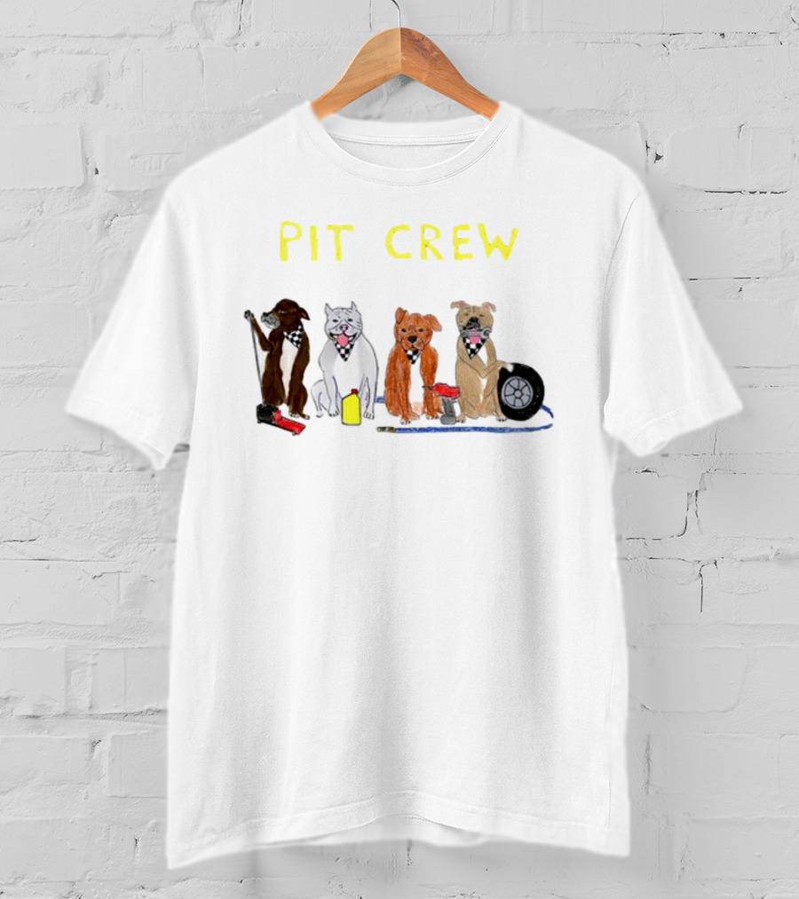 Pit Crew Canine Mechanics With Tools And Tire T-Shirt