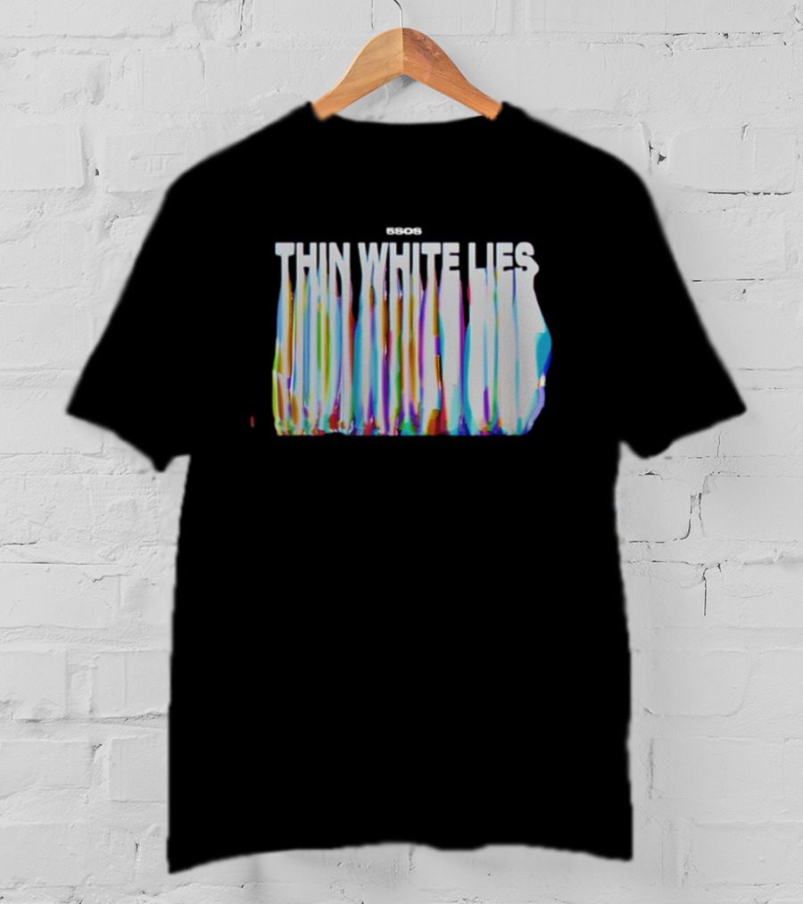 5SOS Thin White Lies Colorful Drip Effect T-Shirt