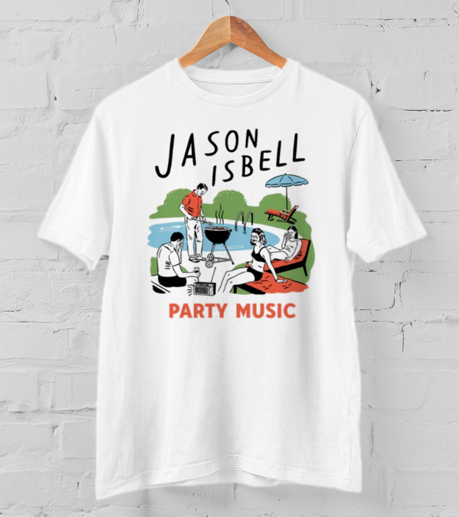 Jason Isbell Poolside Barbecue Party Music T-Shirt