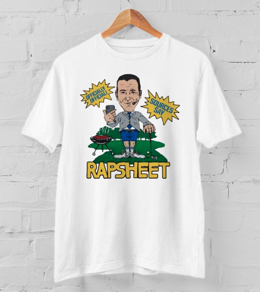 Homage Rapsheet Officially Official Sources Say T-Shirt