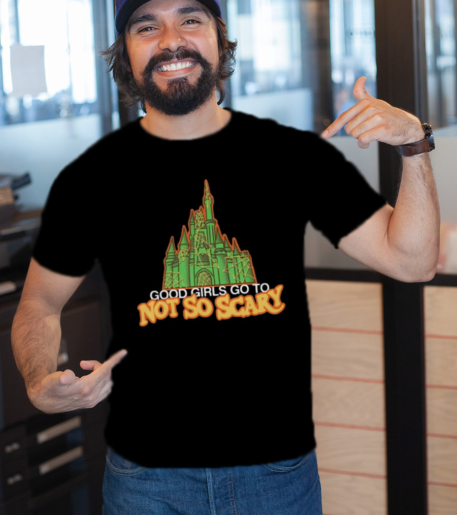 Good Girls Go To Not So Scary Castle Halloween Cobwebs T-Shirt