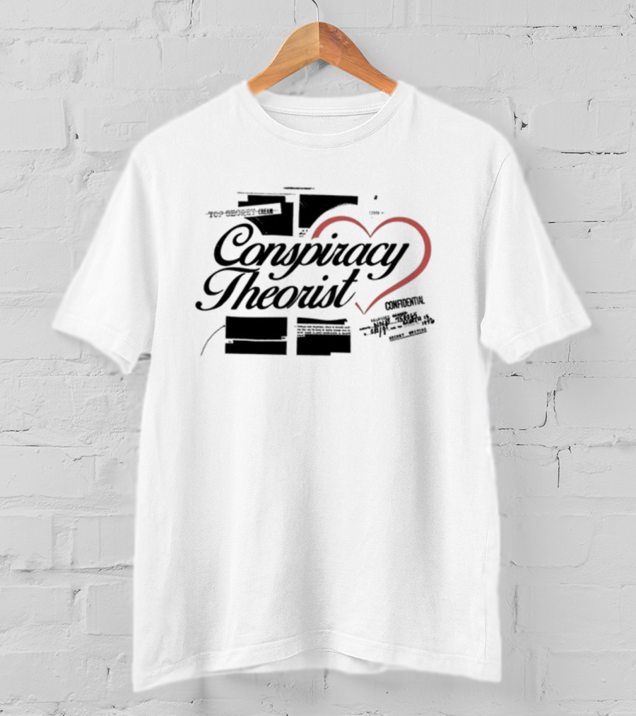 Conspiracy Theorist Heart Confidential T-Shirt
