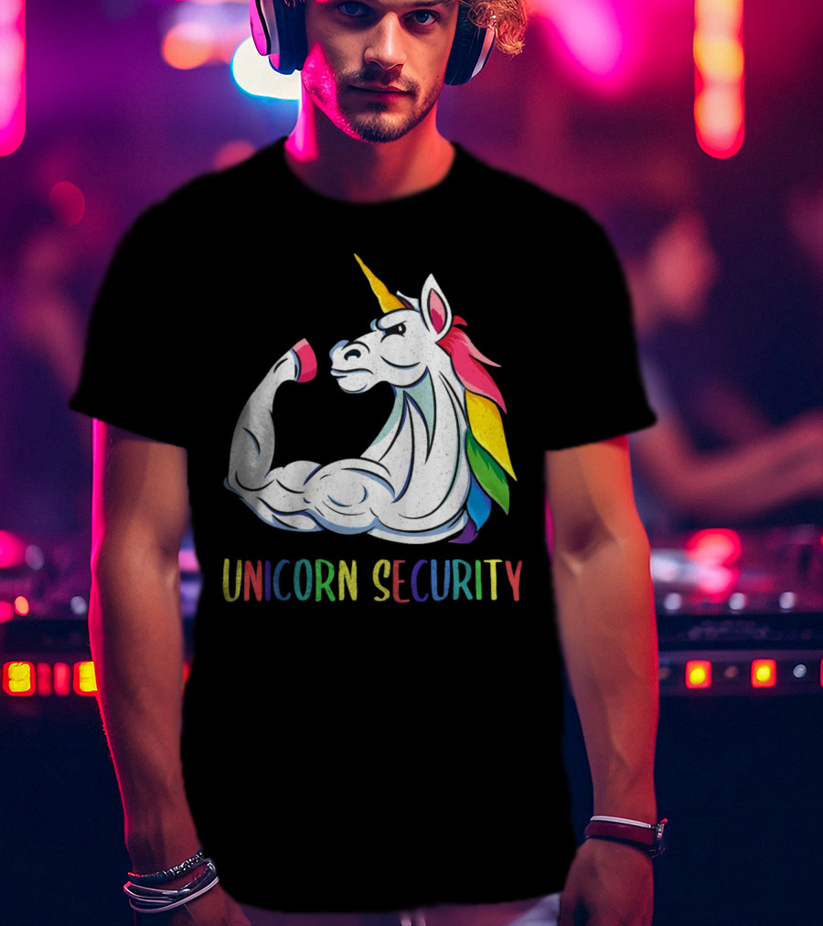 Unicorn Security Daddycorn Mens Cute Halloween Costume T-Shirt