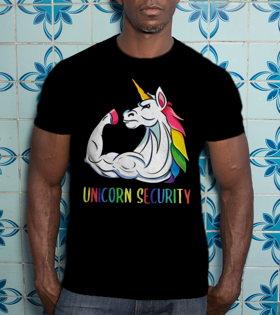 Unicorn Security Daddycorn Mens Cute Halloween Costume T-Shirt