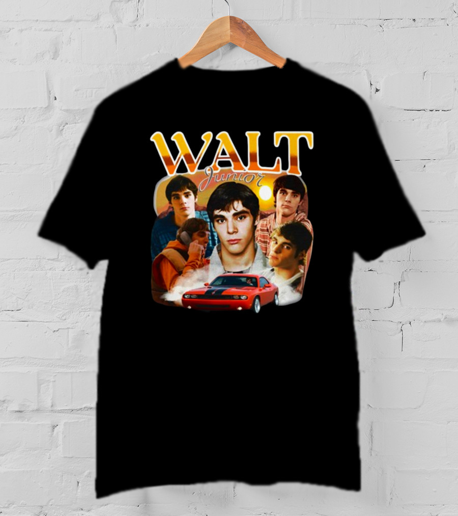 Funnyahhtees Store Walt Junior Collage With Red Car T-Shirt
