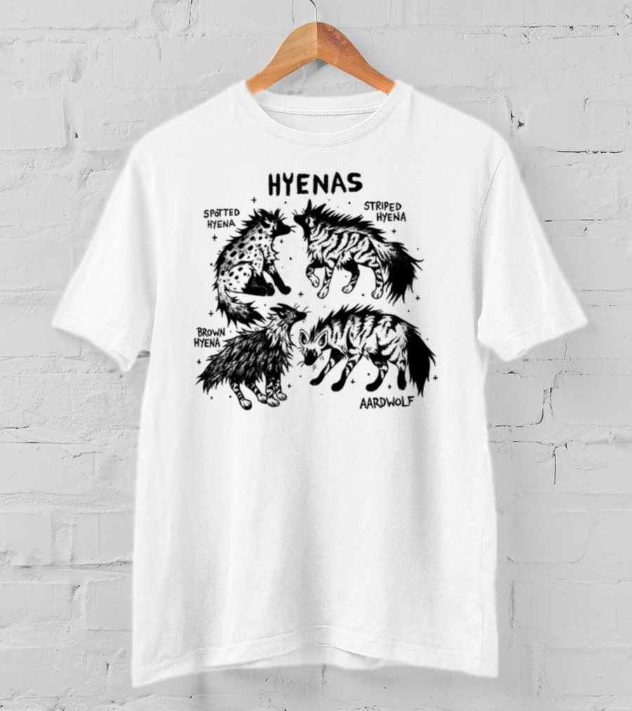 Hyenas Spotted Hyena Striped Hyena Brown Hyena Aardwolf T-Shirt