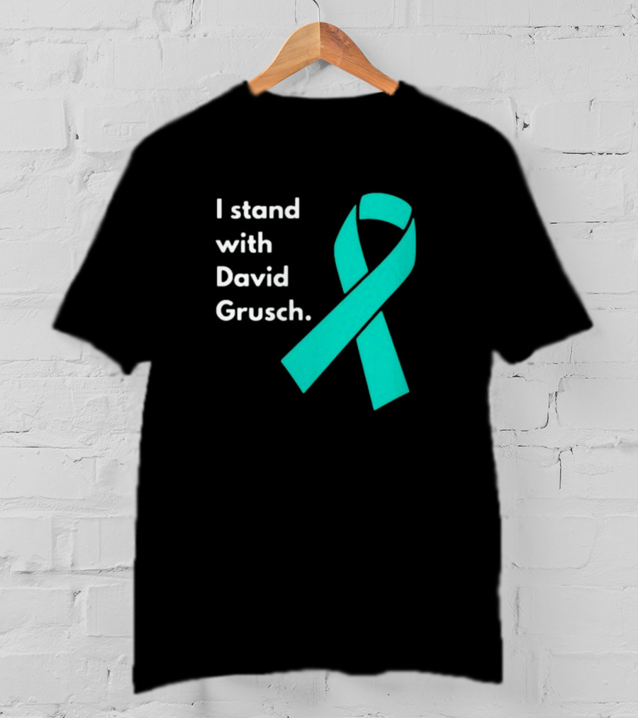 I Stand With David Grusch Teal Awareness T-Shirt