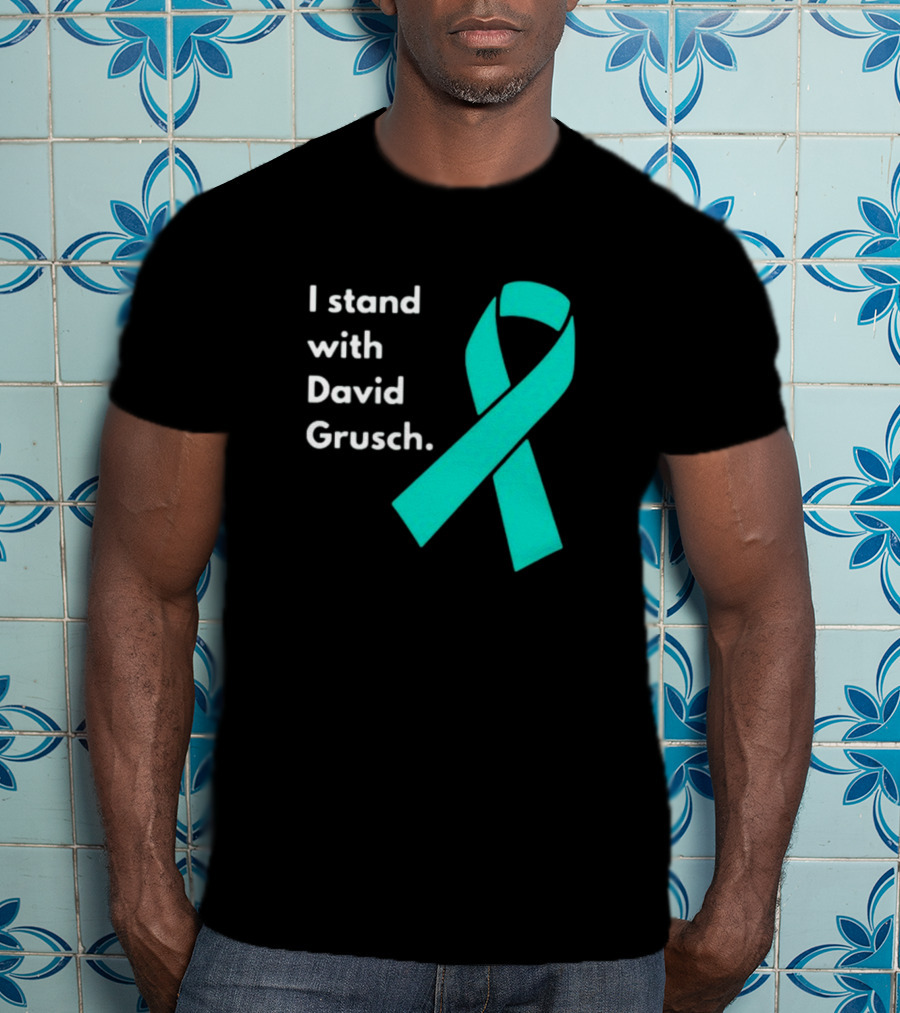 I Stand With David Grusch Teal Awareness T-Shirt